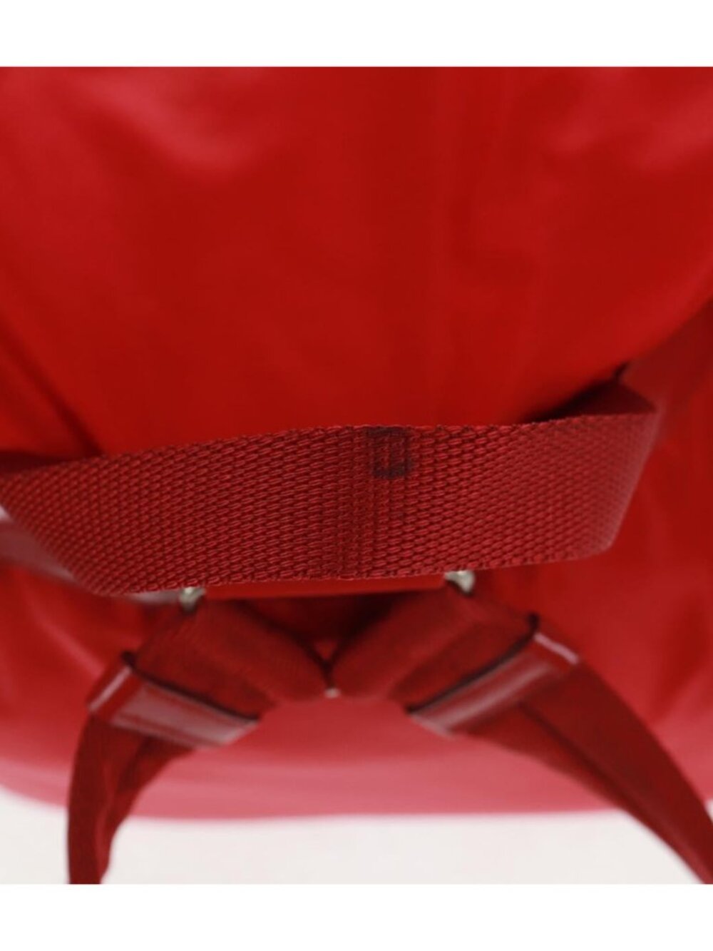 PRADA Backpack Nylon Red Silver - Picture 3 of 16